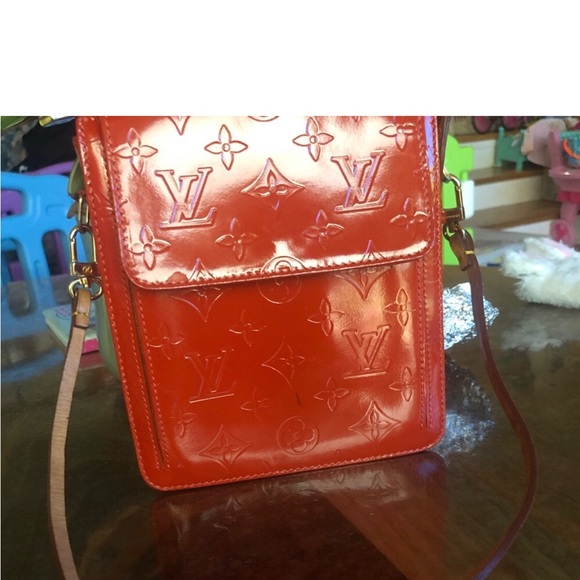 Red shoulder bag - Picture 6 of 7